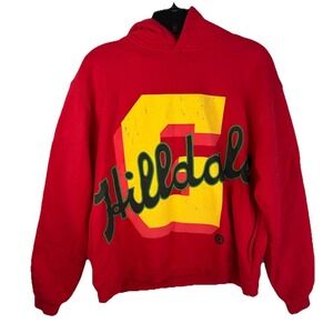 NLBM Negro Leagues Hilldale Giants Hoodie Small KIY Red Graphic Print‎ Heavy